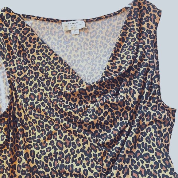 Tahari Arthur S. Levine Cheetah Print 8P - Picture 3 of 5